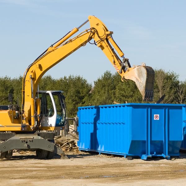 can i request a rental extension for a residential dumpster in Andrews North Carolina